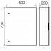 Ερμάριο Πλαστικό 500X700X250mm IP65 Μαύρο